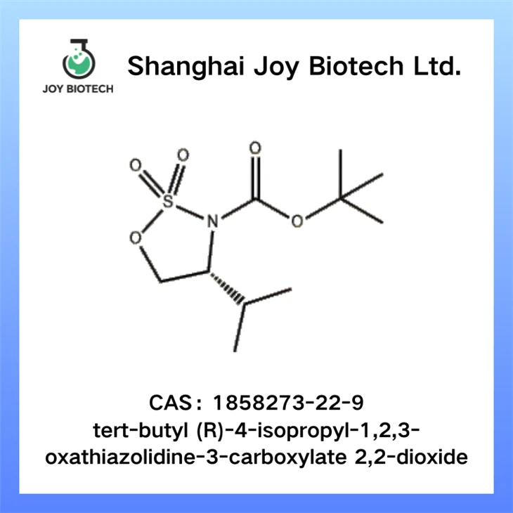 Tert-butil (R)-4-isopropyl-1,2,3-oxathiazolidine-3-carboxylate 2,2-dyoksid CAS NO 1858273-22-9